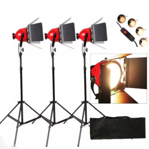 Kit 3 x Focos Halógenos 2400w Dimeables + Bolso