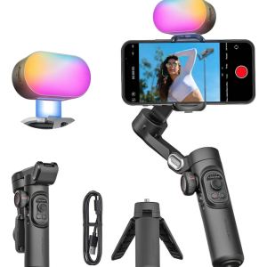 Estabilizador Celular + Luz RGB