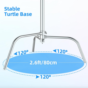 Tripode Acero Inoxidable 3.3m, Patas C-Stand