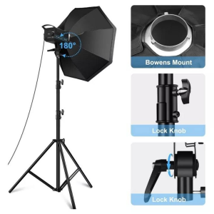 Kit Octabox 95cm + Cañon Led 120w